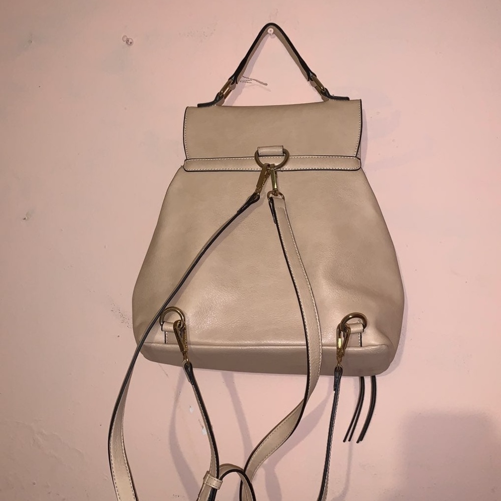 beige backpack - Picture 2 of 3